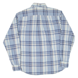 TOMMY HILFIGER Mens Shirt Blue Check Long Sleeve L
