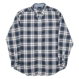 NAUTICA Mens Shirt Blue Check Long Sleeve L