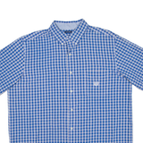 CHAPS Mens Shirt Blue Check XL