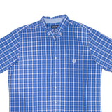 CHAPS Mens Shirt Blue Check XL
