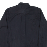 TOMMY HILFIGER Mens Plain Shirt Black Long Sleeve XS