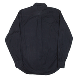 TOMMY HILFIGER Mens Plain Shirt Black Long Sleeve XS