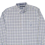 NAUTICA Mens Shirt Purple Check Long Sleeve L