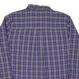 CHAPS Mens Shirt Purple Check Long Sleeve XL