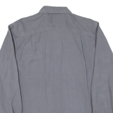 CARHARTT Relaxed Fit Mens Denim Shirt Grey Long Sleeve M