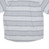 CARHARTT Relaxed Fit Q Mens Worker Shirt Grey Striped L