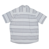 CARHARTT Relaxed Fit Q Mens Worker Shirt Grey Striped L