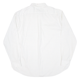 NAUTICA Mens Shirt White Check Long Sleeve XL
