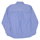 CHAPS Mens Shirt Blue Striped Long Sleeve XL