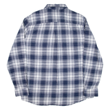 CHAPS Mens Shirt Blue Check Long Sleeve XL