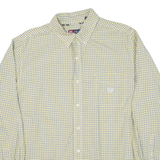 CHAPS Mens Shirt Yellow Check Long Sleeve XL
