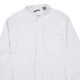 CHAPS Mens Shirt Purple Striped Long Sleeve XL