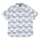 NAUTICA Slim Fit Mens Shirt White Floral XL