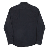 TOMMY HILFIGER Mens Plain Shirt Black Long Sleeve M