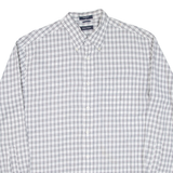 NAUTICA Mens Shirt Grey Check Long Sleeve L