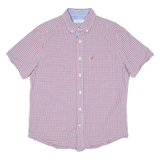 NAUTICA Mens Shirt Red Check M