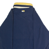 IC Mens Windbreaker Jacket Blue Nylon 90s Hooded L
