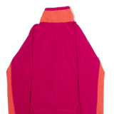 THE NORTH FACE Womens Fleece Jacket Pink Colourblock S