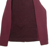 THE NORTH FACE Womens Fleece Jacket Maroon Knit L