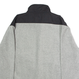 NAUTICA Mens Fleece Jacket Grey Colourblock XL
