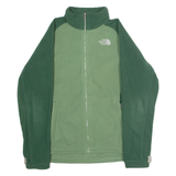THE NORTH FACE Womens Fleece Jacket Green Colourblock L