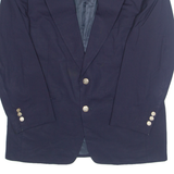 BURBERRY Mens Blazer Jacket Blue Wool 90s M