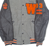 JBS Mens Varsity Jacket Grey 90s L