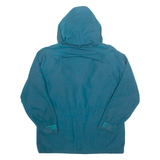 WOOLRICH Lined Womens Rain Jacket Blue 90s Hooded L