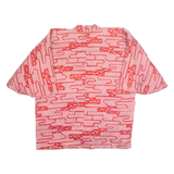 Eastern Inspired Womens Quilted Jacket Red Crazy Pattern XL