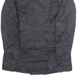 Eastern Inspired Womens Blazer Jacket Black Floral S