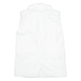 ZARA Sleeveless Womens Blazer Jacket White M