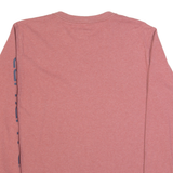 CARHARTT Womens T-Shirt Pink Long Sleeve M