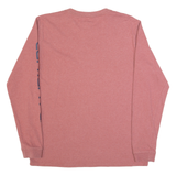 CARHARTT Womens T-Shirt Pink Long Sleeve M