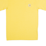 CARHARTT Loose Fit Mens T-Shirt Yellow XS