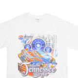 GILDAN Racing Tennessee Style Mens T-Shirt White USA L