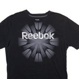 REEBOK Mens T-Shirt Black M