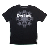 REEBOK Mens T-Shirt Black M