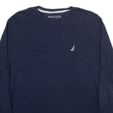 NAUTICA Mens T-Shirt Blue Long Sleeve S