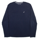 NAUTICA Mens T-Shirt Blue Long Sleeve S