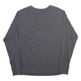 CHAMPION Mens T-Shirt Grey Long Sleeve M