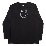 NFL Indianapolis Colts Mens T-Shirt Black Long Sleeve USA L