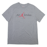 AIR JORDAN Mens T-Shirt Grey L