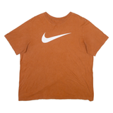 NIKE Mens T-Shirt Orange XL