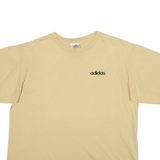 ADIDAS Mens T-Shirt Yellow L