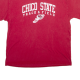 CHAMPION Chico State Mens T-Shirt Red USA XL