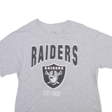 NFL Las Vegas Raiders Mens T-Shirt Grey USA L