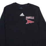 ADIDAS Mens T-Shirt Black Long Sleeve M