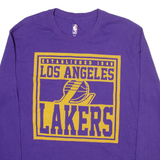 NBA LA Lakers Mens T-Shirt Purple Long Sleeve USA M
