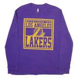 NBA LA Lakers Mens T-Shirt Purple Long Sleeve USA M