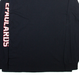 Mens T-Shirt Black Long Sleeve L
